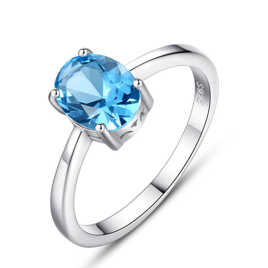 Sky Blue Topaz Ring