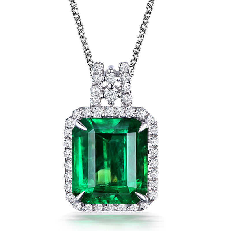 Green Zircon Gem Necklace