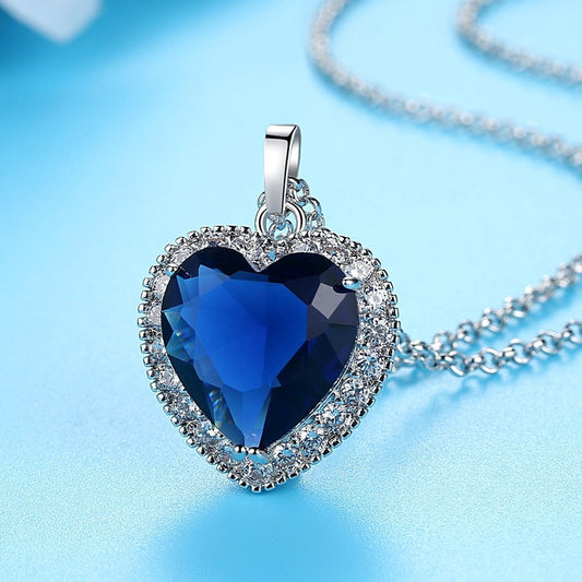 Titanic Ocean Heart Necklace