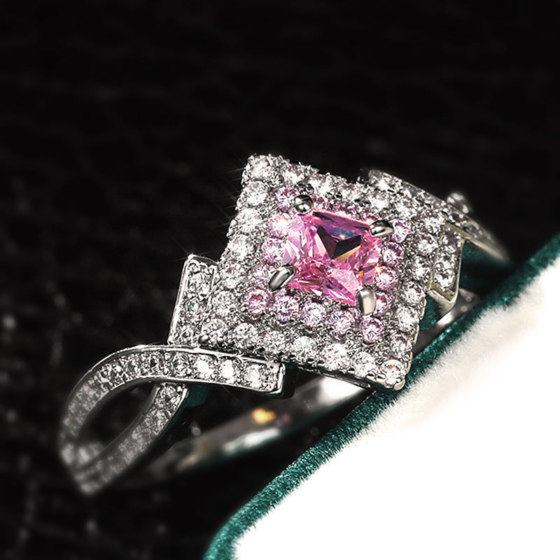 Diamond Zircon Ring