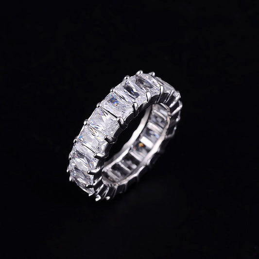 zircon platinum diamond ring