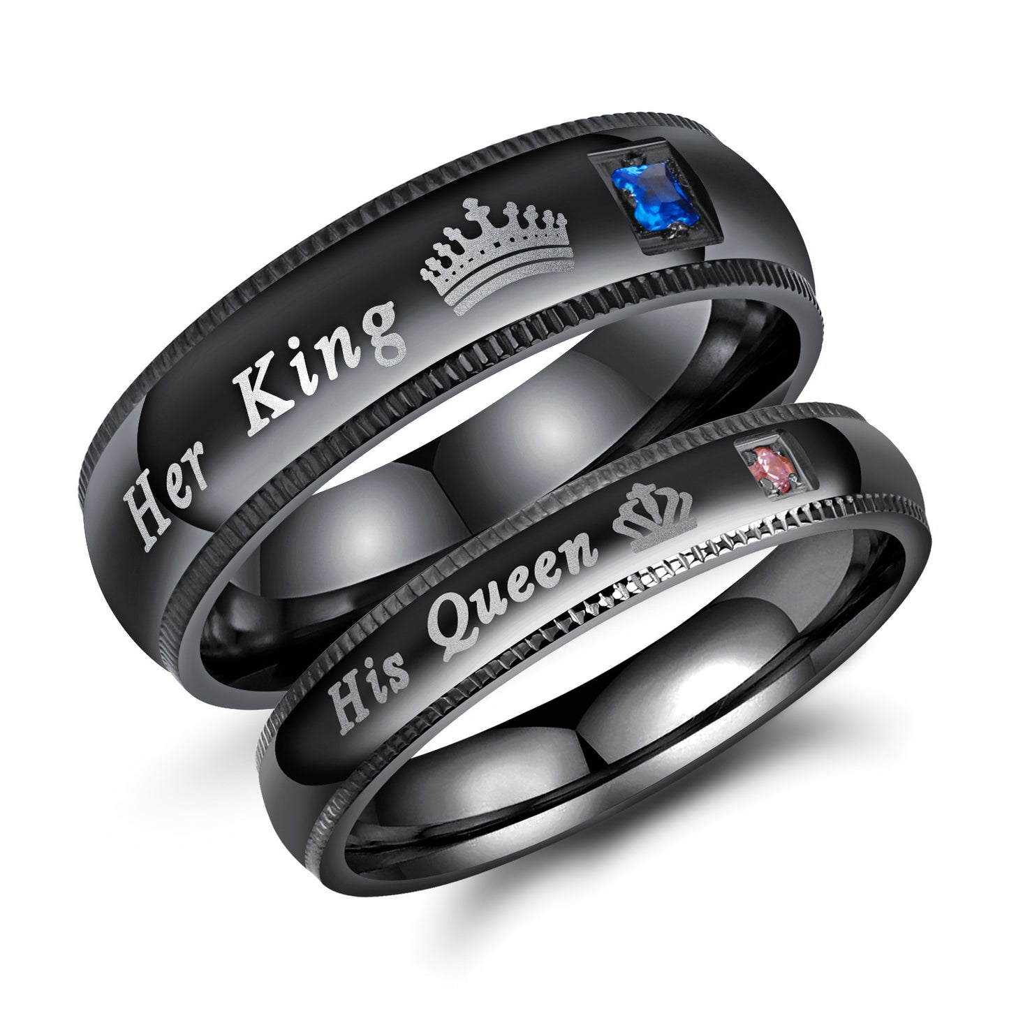 Crown couple ring