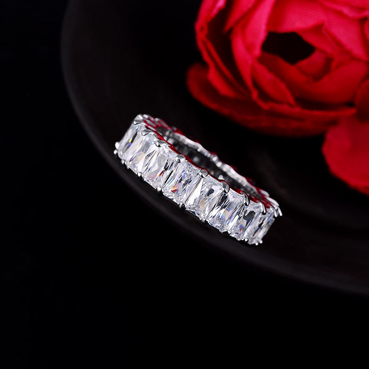 zircon platinum diamond ring