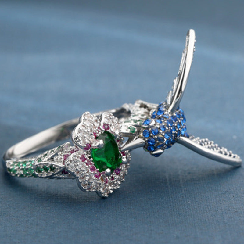 Zircon Bird Ring