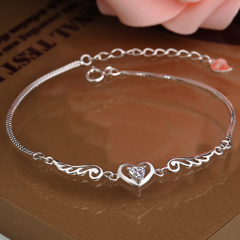 Angel Wings Wings Heart Bracelet