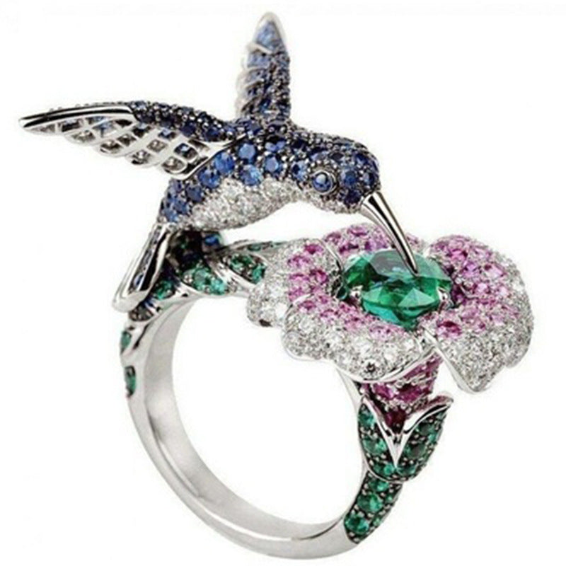 Zircon Bird Ring