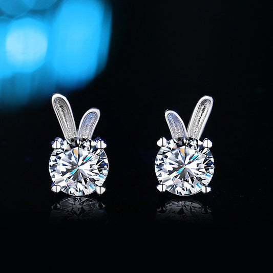 Silver Rabbit Earrings