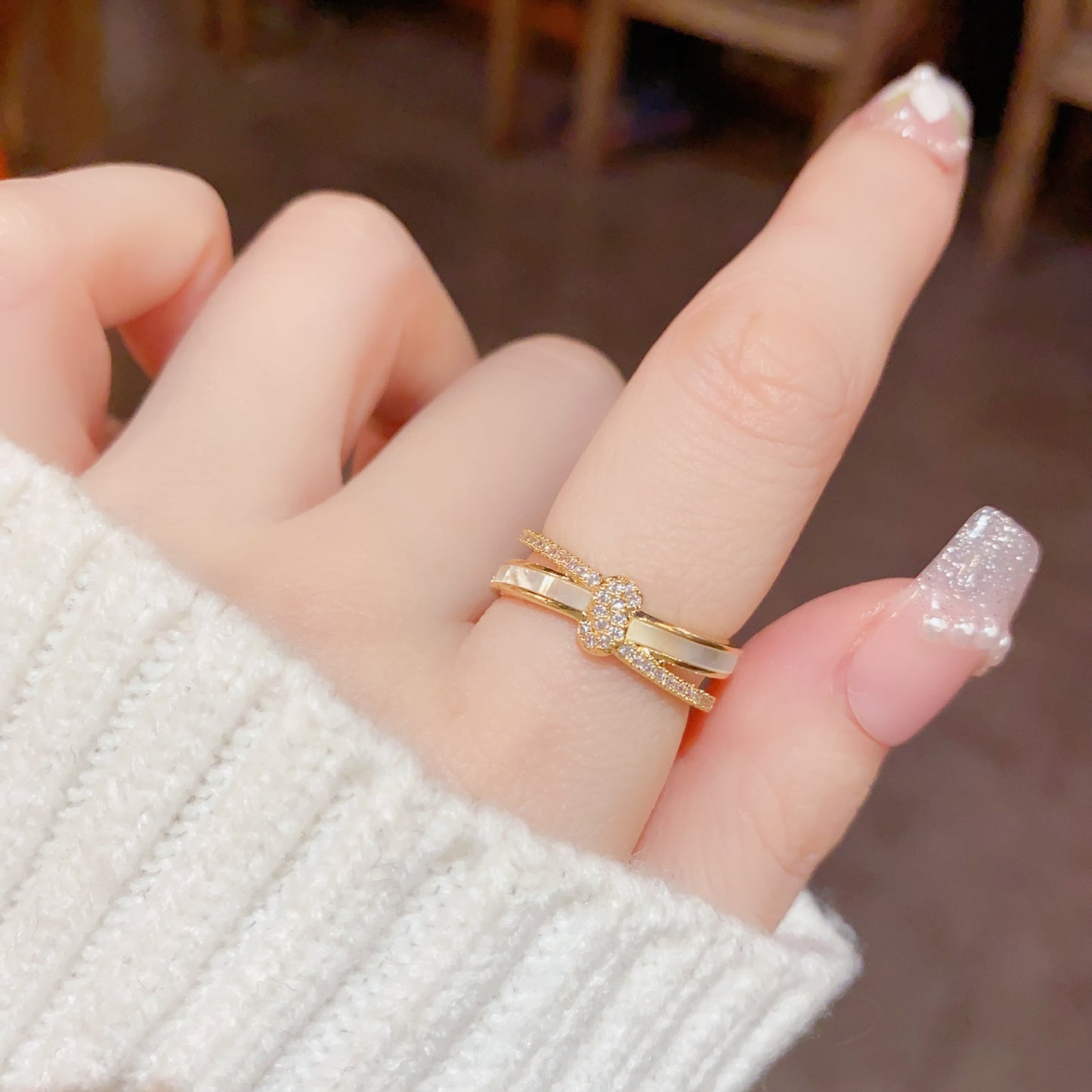 Adjustable Open Gold Ring