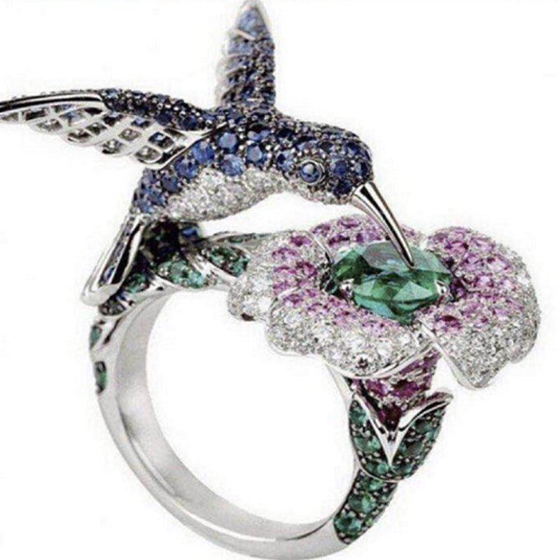 Zircon Bird Ring