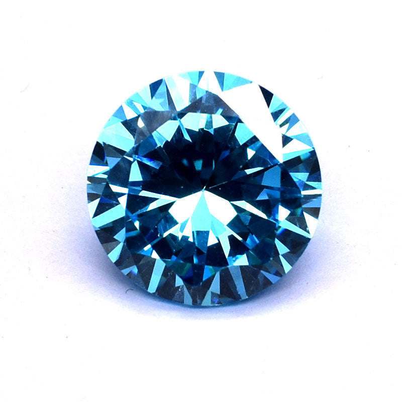 Blue Zircon Round Gemstone