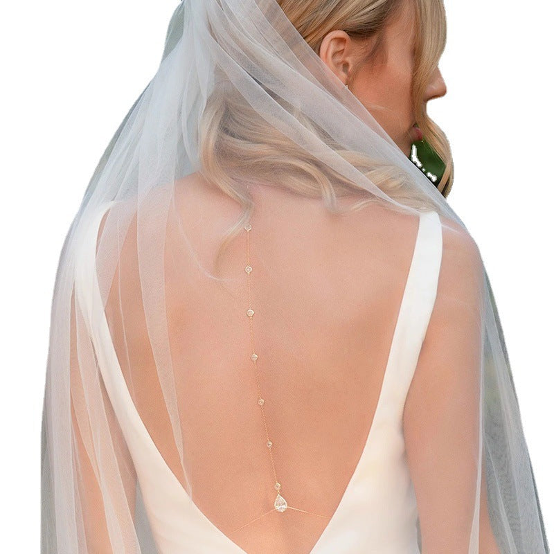 Temperament Bride Back Chain Body Chain